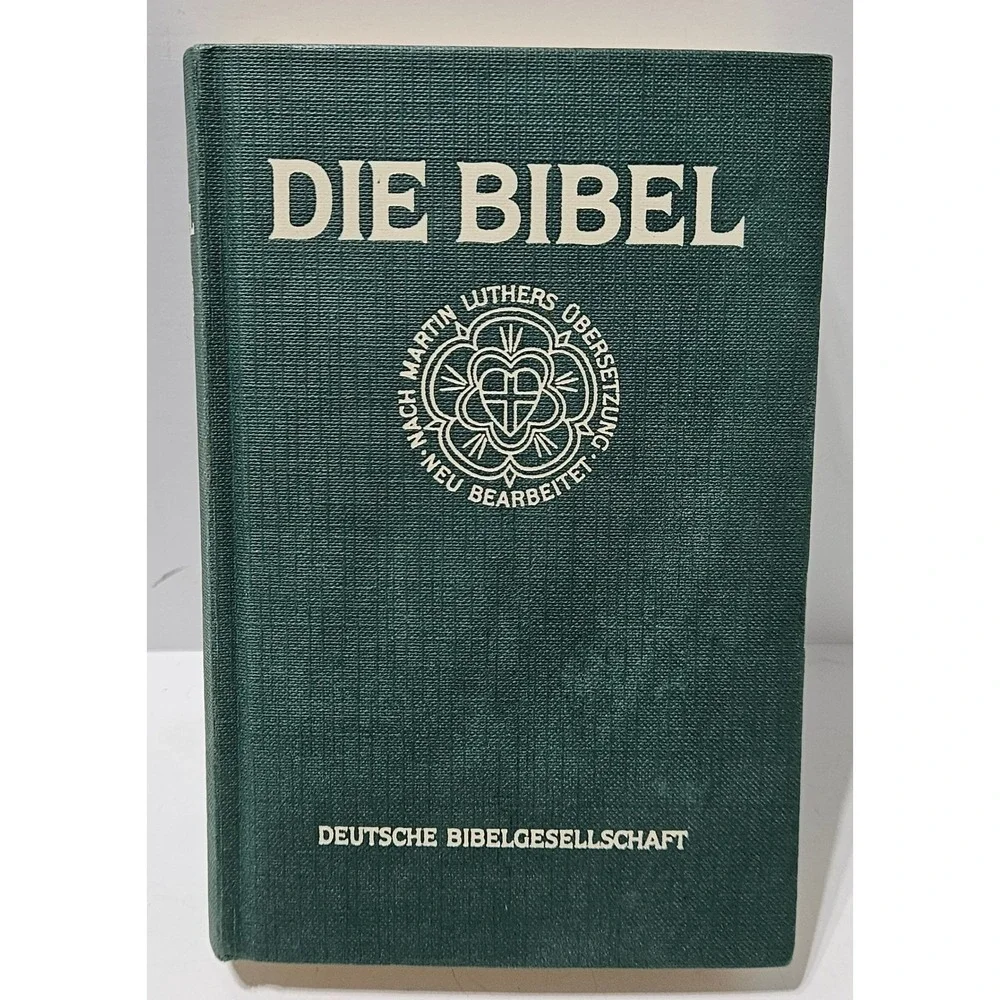 Die Bibel Martin Luthers Übersetzung Deutsch German Bible Green Hardcover 1985